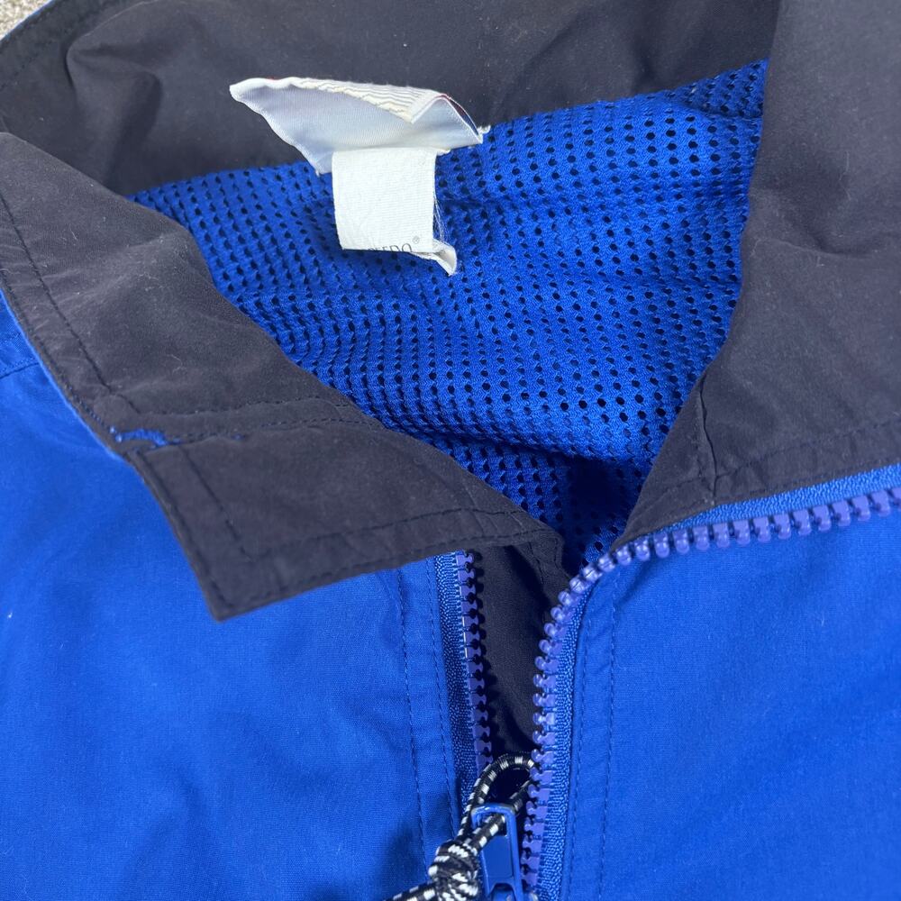 Vintage 00s SPEEDO Full Zip Windbreaker Blue Size Medium Clean - Picture 3 of 10